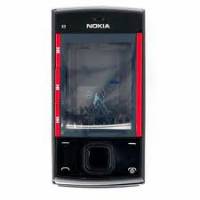 Корпус Nokia X3-00 full black-red с клавиатурой High copy