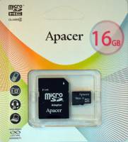 Карта памяти Apacer microSD 16GB (4 class) с адаптером