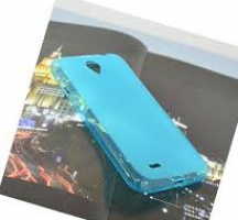 Чехол-накладка (бампер) Lenovo A850 голубой