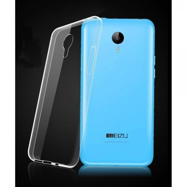  Силиконовый чехол на телефон Meizu M2 mini прозрачный